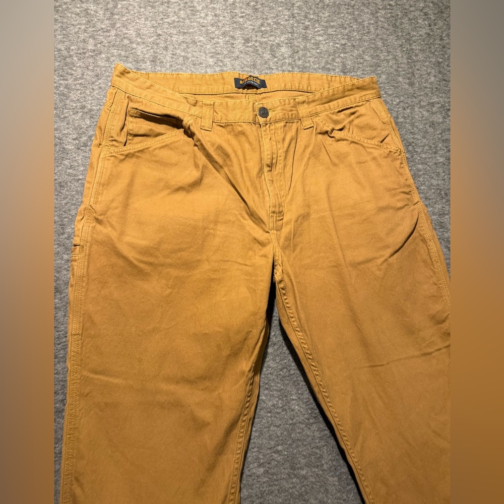 Ridgecut Toughwear Khaki Work Pants mens 42x30 brown stretch comfort - Picture 2 of 10